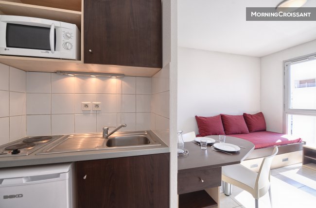 Studio côté jardin proche Lyon