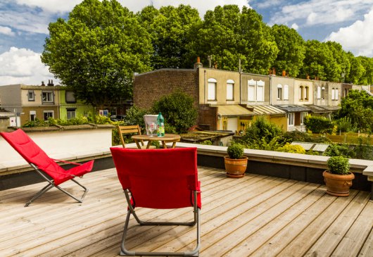 Maison de 1930, 3 chambres, 6 lits.