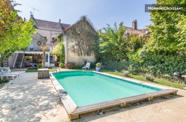 Chambres privées face aux vignes