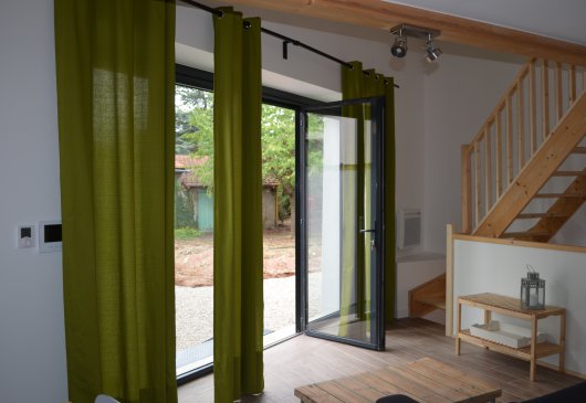 Duplex pour 4 personnes sur jardin