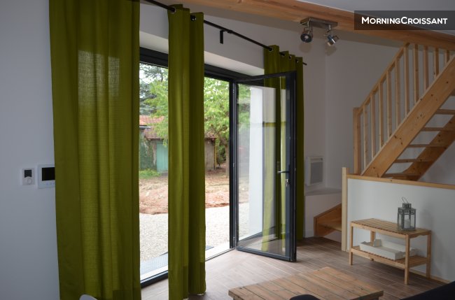 Duplex pour 4 personnes sur jardin