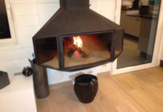 chambre dans Maison en bois