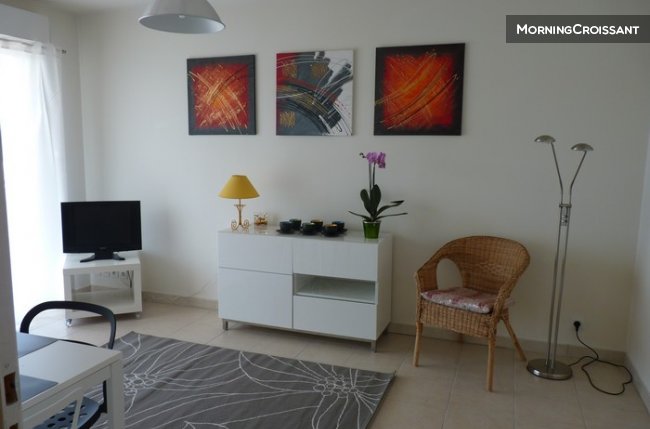 2 pieces climatisées avec piscine