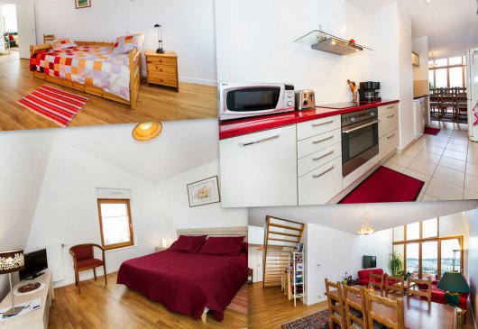 2 chambres terrasse proche Gare