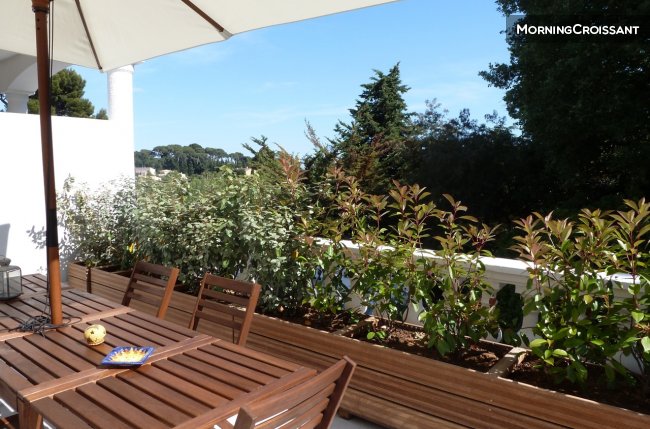 T2, grande terrasse, coeur Cap Brun