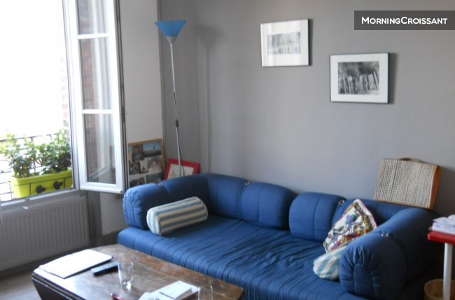 Deux pièces calme sur jardin 