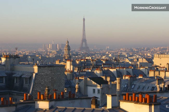 Une vue incroyable sur Paris