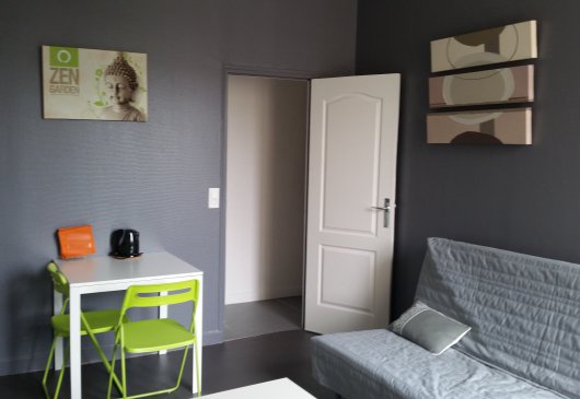 Reims cathédrale, studio spacieux 